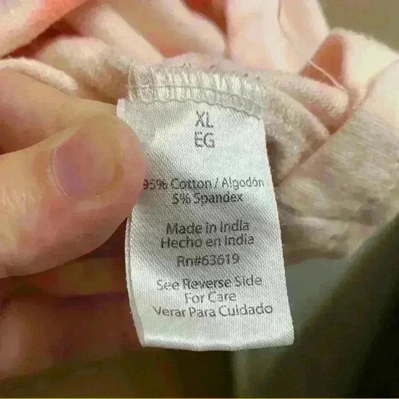 The Sweatshirt Project Pink Tie Dye Sweatshirt Size XL Peplum - Picture 5 of 5